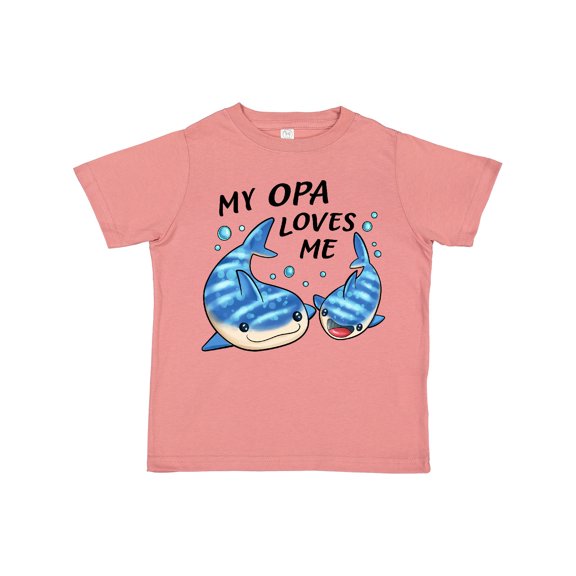 Inktastic My Opa Loves Me Whale Shark Boys or Girls Toddler T-Shirt