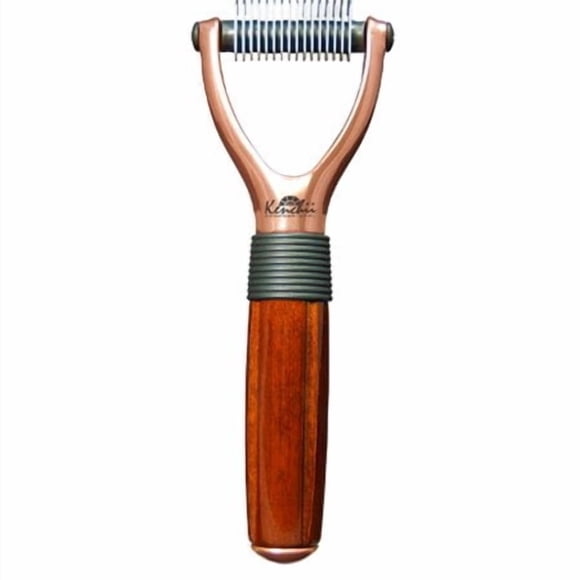 Kenchii Luxury Pet Grooming Rake - Enhance Your Pet's Coat with Precision - Choose Sizes 16-Teeth, 23-Teeth, 40-Teeth (16 Teeth)