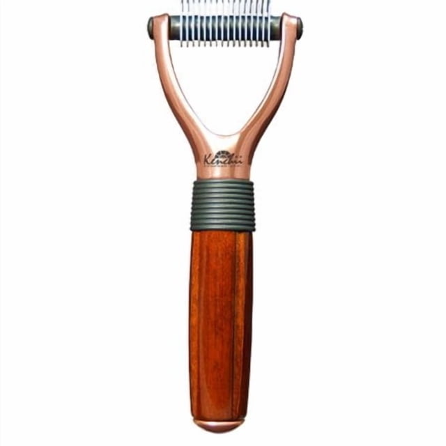 Kenchii Luxury Pet Grooming Rake - Enhance Your Pet's Coat with Precision - Choose Sizes 16-Teeth, 23-Teeth, 40-Teeth (16 Teeth)