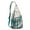 Blue-green, variant on Boho Crab Sling Backpack – Watercolor Ocean Marine Life Daypack with Vintage Coastal & Tropical Coral Design, Lightweight Nautical Crossbody Travel Bag for Beach Lovers & Outdoor Style