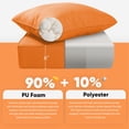 thumbnail image 2 of Patiobula 12-Piece Outdoor Deep Seat Cushion Set, 22 x 24, Water Repellent, Fade Resistant, 6-Inch Thicken Deep Seat Bottom and Back Cushion for Chair, Sofa, and Couch, Orange, 2 of 8