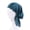 Lake Blue, variant on Harmtty Women Head Warp Solid Color Elastic Band Anti-slip Satin Nightcap Breathable One Size Head Protection Chemotherapy Patients Hat Headwear