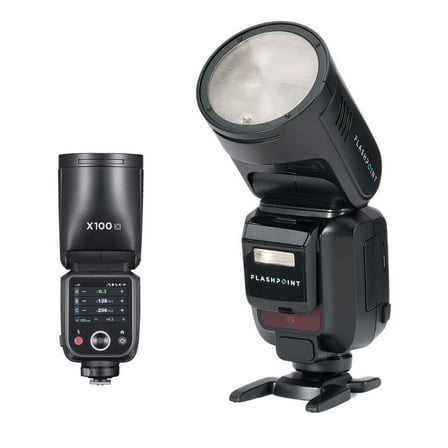 Flashpoint X100 TTL R2 On Camera Li-ion Round Head Flash for Canon, Godox V100 C