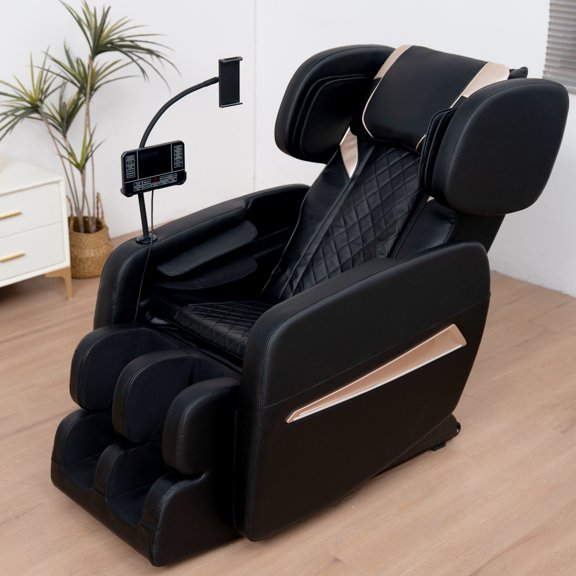 BILITOK Massage Chair Recliner with Zero Gravity with Full Body Air Pressure Black