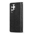 thumbnail image 4 of SaniMore Magnetic Closure Flip Wallet Case for Samsung Galaxy S23 Ultra, [RFID Blocking] Card Holder PU Leather Glitter Diamond Heart Cover with Kickstand Shockproof Protective Shell, Black, 4 of 9