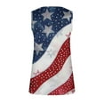 thumbnail image 5 of Qetyuw 4th of July Tank Tops for Women Plus Size Patriotic American Flag Print Tshirts Loose Fit Sleeveless T-shirts Cami Athletic V Neck Tanks Summer Tops for Women 2024, 5 of 5