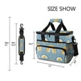 thumbnail image 3 of FORMRS Insulated Cooler Bag 24 Cans Capacity Soft Leakproof Lunch Box with Side Pockets, Light Blue Rainbow, 3 of 7