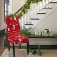 thumbnail image 4 of Christmas Dining Chair Cover Chair Back Cover Removable Washable Chair Protector Suitable For Christmas Family Restaurant Kitchen, 4 of 6