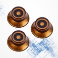 thumbnail image 2 of EeaseCA 3PCS/Set Round Guitar Knobs Volume Tone Control Knobs Rotary Knobs Epiphone Style Electric Guitar Parts Replacement GD39 (Light Brown), 2 of 7