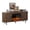 Brown, variant on 65" Brown Engineered Wood TV Stand with 23" Electric Fireplace & LED