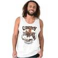 thumbnail image 3 of Saddle Up Country Western Cowboy Tank Top Sleeveless Tee Men Brisco Brands S, 3 of 6