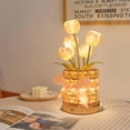 thumbnail image 4 of HOARBOEG Crystal Table Lamp Simulation Potted Decorative Lamp Bedside Lamp Luxury Senior Sense Of Ambient Light, 4 of 6