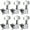6L Silver, variant on 6Pcs Locking Guitar String Tunings Pegs Zincs Alloy Machine Head Tuners Tunings Key for Electric Acoustics Guitar