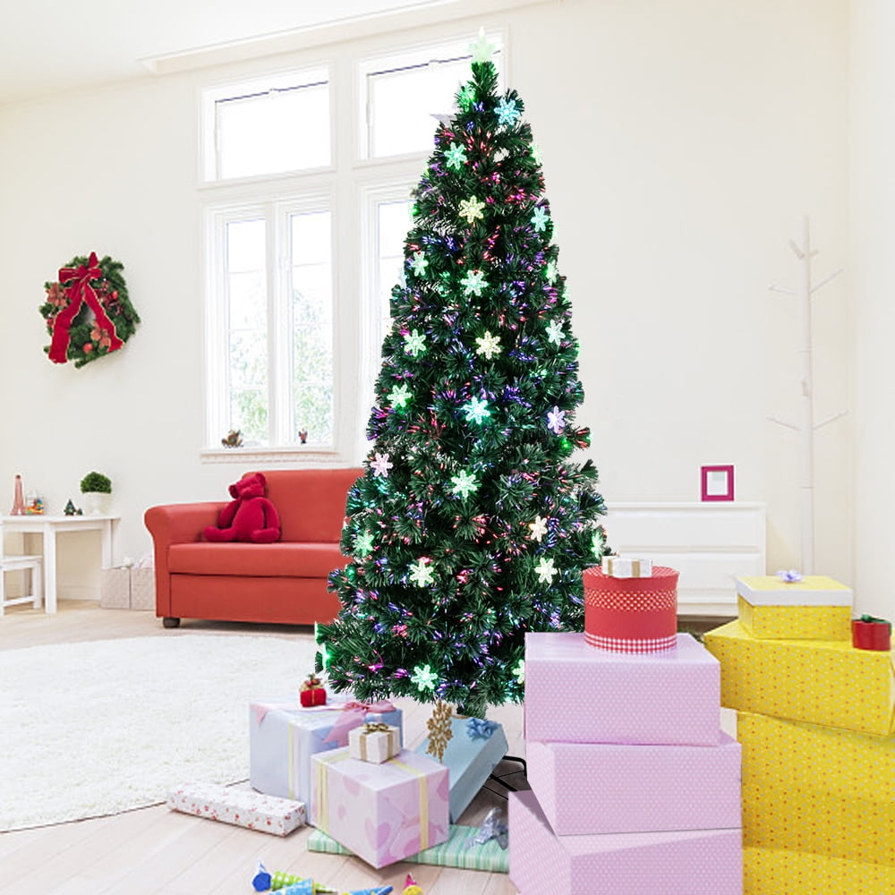 Private Jungle 7ft High Quality Artificial Christmas Tree, Holiday Decoration Christmas Tree with Bracket