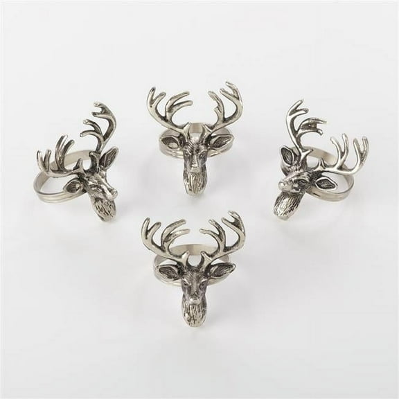 Saro Lifestyle Reindeer Napkin Ring (Set of 4)