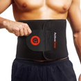 thumbnail image 1 of ActiveGear Cinturón recortador de cintura para soporte lumbar de estómago y espalda, mediano: 8"" x 42"" - Rojo, 1 of 9