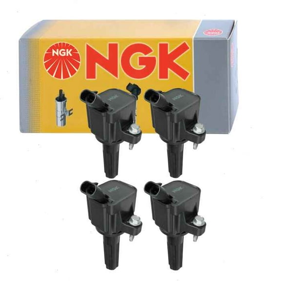 4 pc NGK Ignition Coils compatible with GMC Canyon 2.9L L4 2007-2012