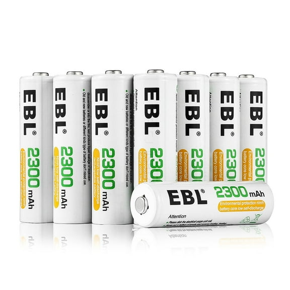 EBL Rechargeable AA Batteries (15 1 Pack), Ni-MH Double A Batteries
