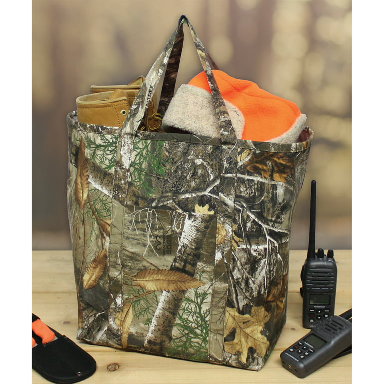 June Tailor Sew Your Own Shopping Tote Kit with Pockets, 12 x 14 x 10,  Realtree Edge Fabric 