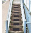 thumbnail image 3 of Ottomanson Easy Clean, Waterproof, Low Profile Non-Slip Indoor/Outdoor Rubber Stair Treads, 10" x 30" (5 Pack), Black/Bronze, 3 of 9