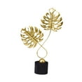 thumbnail image 1 of Figura de metal para decoración del hogar, regalo, estatua de hoja, adorno de mesa para sala de estar. Hoja de tortuga, 1 of 9