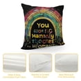thumbnail image 4 of Inspirational Quote You are Nothing Short of Amazing Rainbow Throw Pillow Cover,Pillowcase Cushion Cover for Home Bedroom Girls Room Kids Room Nursery Decor,Gifts for Girls Kids, 4 of 5