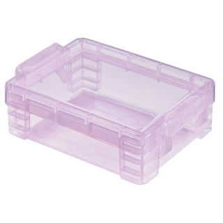 Pen + Gear Plastic Craft Storage Crayon Box, Clear Color, Desktop Organizer  