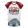 thumbnail image 5 of Women Game Day Tee Funny Football Glitter Print T-Shirt Casual Short Sleeve Tops 2025 Squad Sport Season Tops, 5 of 5