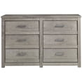 thumbnail image 3 of Home Square 4-Piece Set with Queen Bed & 2 Nightstands & Dresser in Gray, 3 of 4