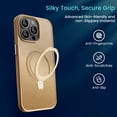 thumbnail image 4 of Entronix Magnetic Case Compatible with iPhone 15 Pro Max, Frosted Matte Back with Kickstand Slim Fit Cover, Titanium, 4 of 6