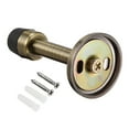 thumbnail image 3 of Uxcell 1.5 inch x 3.07 inch Door Stopper with Rubber Tip Brushed Zinc Alloy Bronze Tone 2pcs, 3 of 5