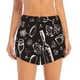 thumbnail image 2 of Balery Wine Seamless Pantalones cortos deportivos para mujer con forro y dos bolsillos, elásticos, para entrenamiento, gimnasio, yoga-X-Large, 2 of 7