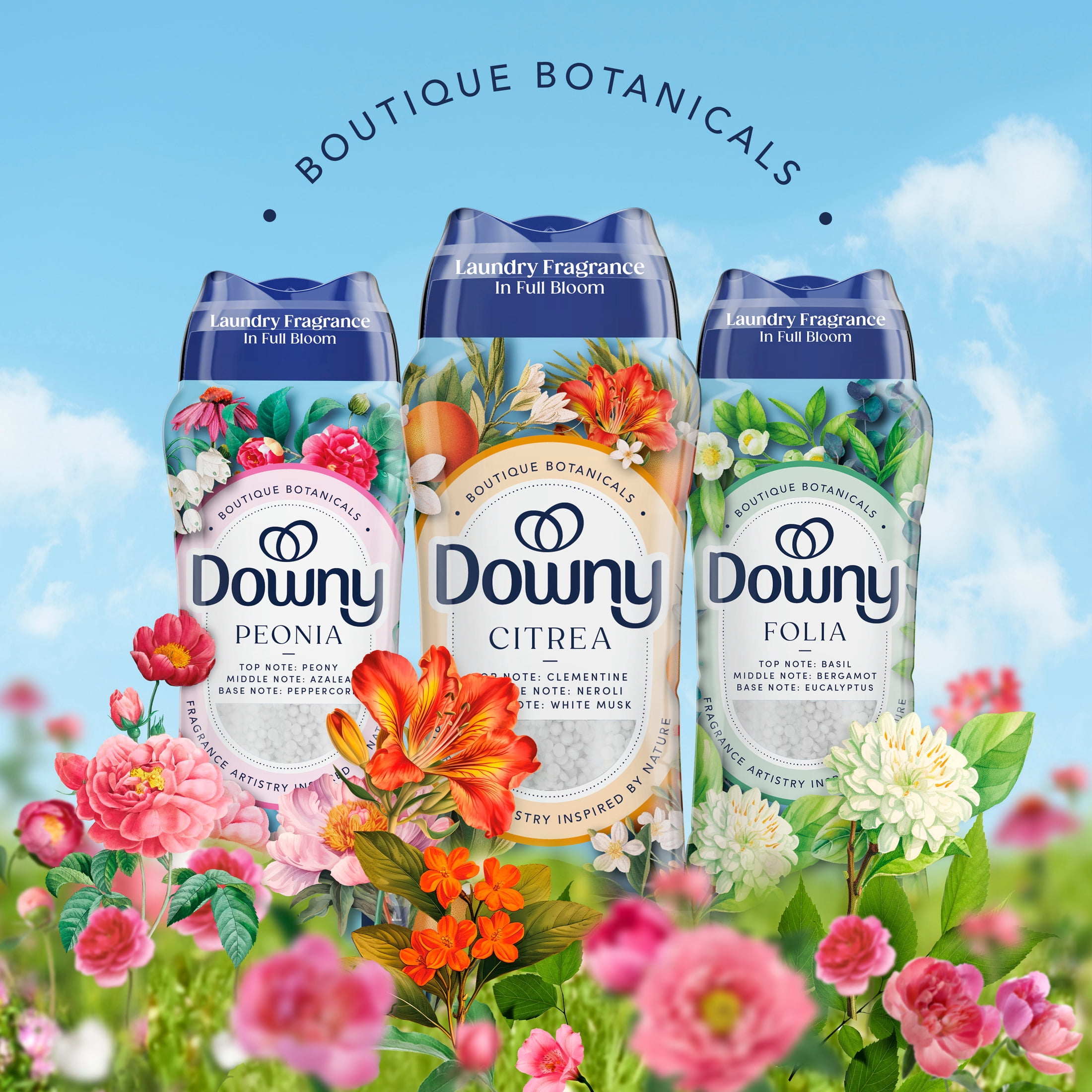 Downy In-Wash Scent Booster Laundry Beads, Boutique Botanicals Citrea, 10.7 oz