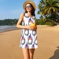 thumbnail image 3 of Lsque Golf balls Pattern Summer Dresses for Women – Sleeveless T-Shirt Swing Sundress, Perfect for the Beach and Casual Days, 3 of 7