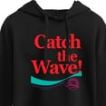 thumbnail image 3 of Coca-Cola - 90's Retro - Catch the Wave - Juniors Cropped Pullover Hoodie, 3 of 5