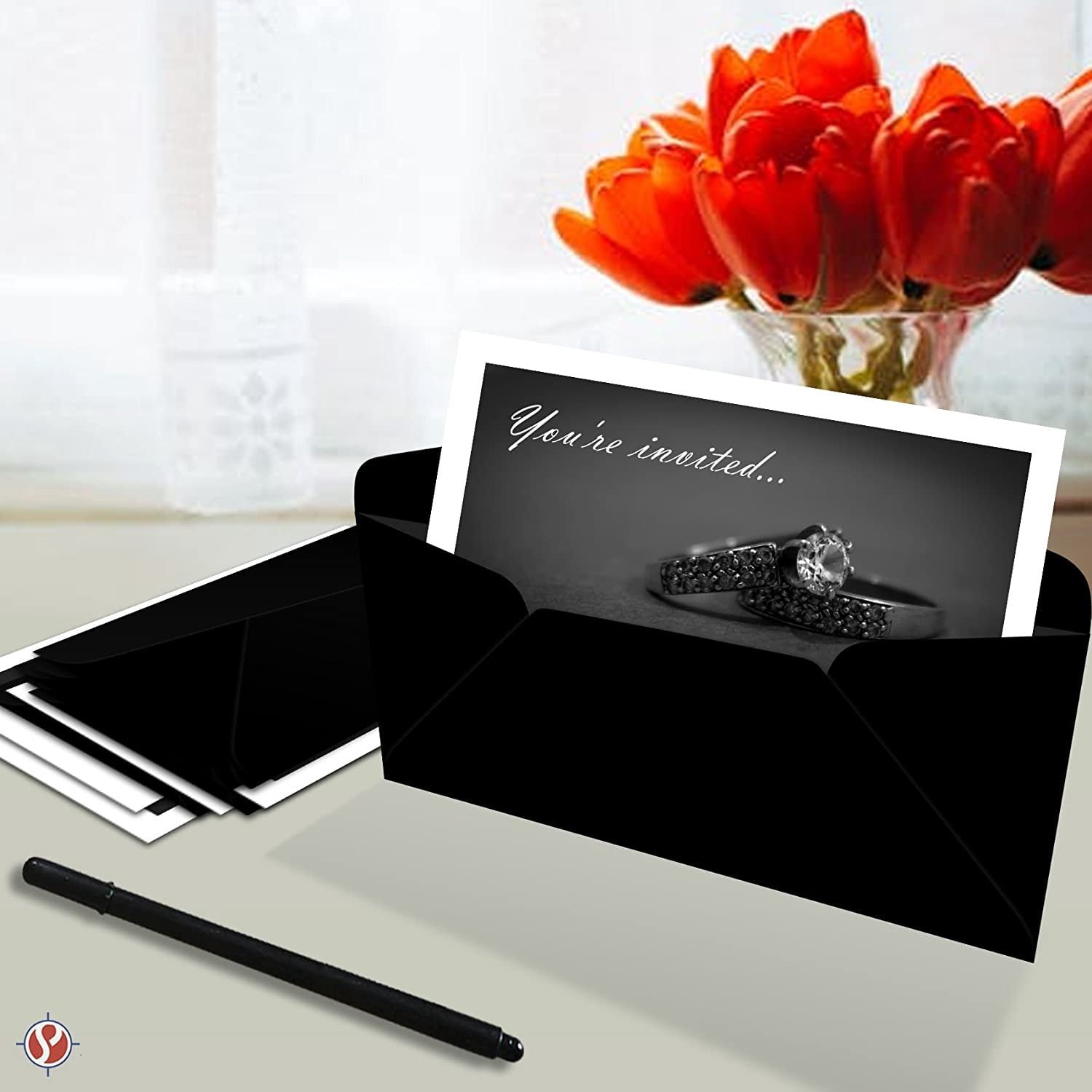 Black #10 Business Color Mailing Envelopes | 4 1/8 X 9 ½ inches | 24lb Bond Bright Color Paper (90 GSM) | 50 Envelopes Per Pack