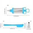 thumbnail image 3 of Set, Stainless Steel Cookie Press With 4pcs Decorating Tips And Spatula, Baking Tools, Kitchen Gadgets, Kitchen Accessories, Home Kitchen Items, 3 of 4