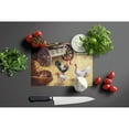 thumbnail image 3 of Carolines Treasures BDBA0339LCB Rooster and Hens Chickens in the Barn Glass Cutting Board Large, 12H x 16W, multicolor, 3 of 4