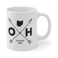 thumbnail image 4 of Ohio Coffee Mug State of Ohio Vintage Design Tea Hot Chocolate Ohio Gift Ceramic Mug 11oz, 4 of 7