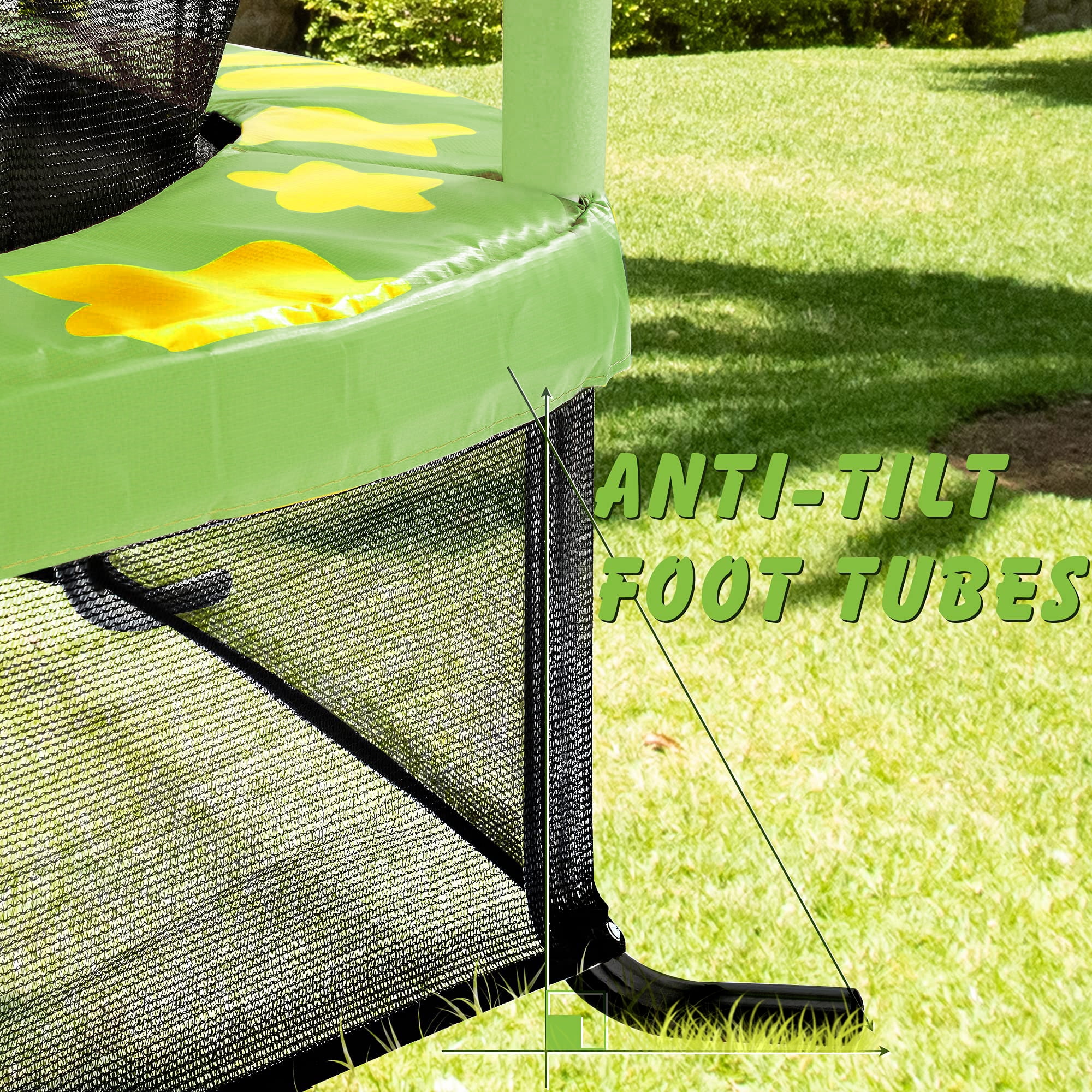 Seizeen Trampoline for Kids - 4.5FT Outdoor Trampoline with Enclosure, Round Mini Small Trampoline for Toddler Indoor Outdoor, As Christmas, Children's Day, Birthday Gifts