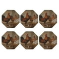 thumbnail image 2 of Balery 6 Pcs Oil Painting Chicken And Duckleather Coasters Set, Drink Table Cup Coasters For Living Room Kitchen Coffee Decor, 2 of 9