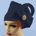 thumbnail image 2 of Beaded Bowknot Hat for Women Solid Color Ethnic Turban Wrap Cap, 2 of 5