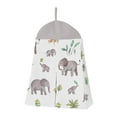 thumbnail image 5 of Watercolor Elephants 4 Piece Brushed Microfiber and Cotton Crib Bedding Set Boy or Girl Gender Neutral Unisex by Sweet Jojo Designs, 5 of 6