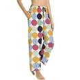 thumbnail image 2 of Fotbe Polka Dot Women's Pajama Pants,Sleepwear Pants,Pj Bottoms Drawstring And Pockets-, 2 of 9
