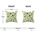 thumbnail image 3 of St Patricks Day Pillow Covers 16x16 Inch Set of 2 for Green Clover Decor Throw Pillows Spring Nature Plant Shamrock Outdoor Decorative Cushion Cases for Couch Bed Decorations, 3 of 6