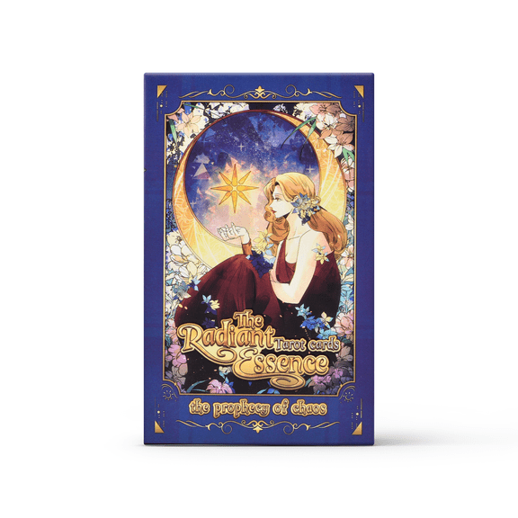 The Radiant Essence Tarot – Greek Myth Rider Waite Deck | Deluxe Gold-Gilt Edition & Tin Set | Embossed Cards with Guidebook