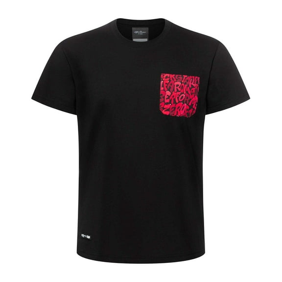 Alfa Romeo Racing F1 Limited Edition Black T-Shirt - Designed by Swiss Graffiti Artist Boogie