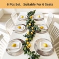 thumbnail image 5 of Vintage Brown Round 13 Inch Placemats Set of 4, Modern Abstract Art Beige HeatResistant Non Slip Place Mats for Dining Table, Wipeable Braided Kitchen Table Mats for Housewarming, 5 of 9