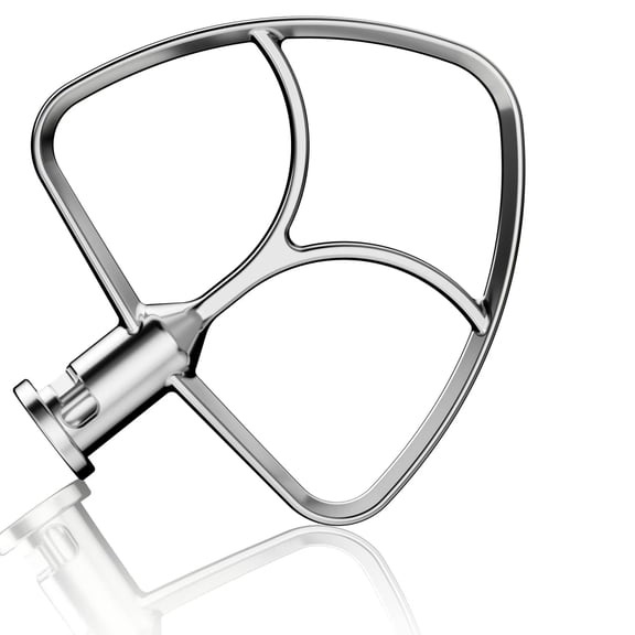Stainless Steel Paddle Flat Beater - Accessories and Attachments for KitchenAid Mixers, Fit 4.5-5 QT Mixing Bowl