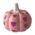 thumbnail image 2 of Fall Halloween Decoration for Home Indoor Outdoor Clearance Under $5.00!Heart Ceramic Pumpkin Decor Glossy Hand Fall Pumpkin Tabletop Ornaments Cute Romantic Tiered Tray Mantel Shelf Home Decor, 2 of 7